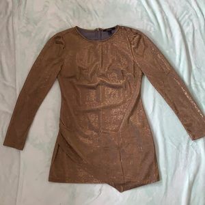 Brown/Gold Forever 21 Dress